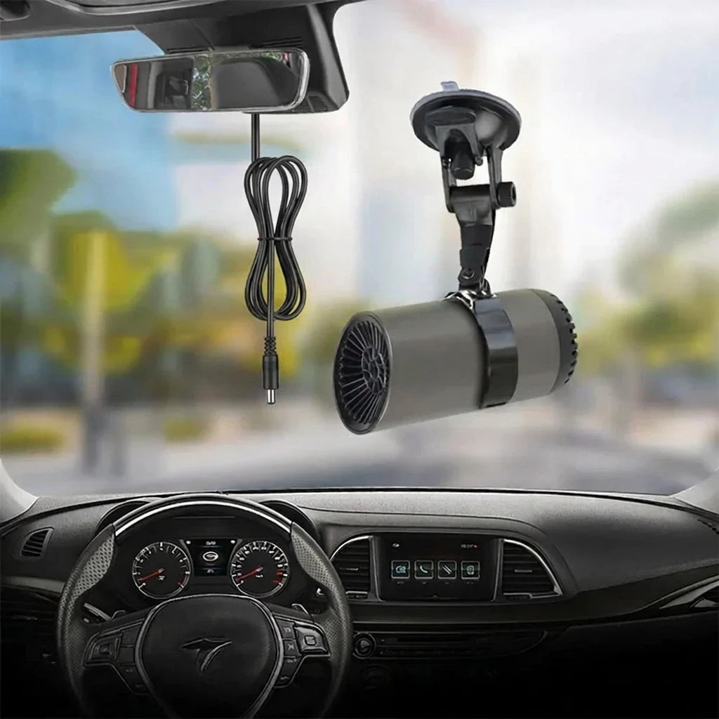Portable Car Heater and Defroster – 12V Car Heater Fan for Windshield Fog &amp; Frost, with Mounting Bracket – FrostClear
