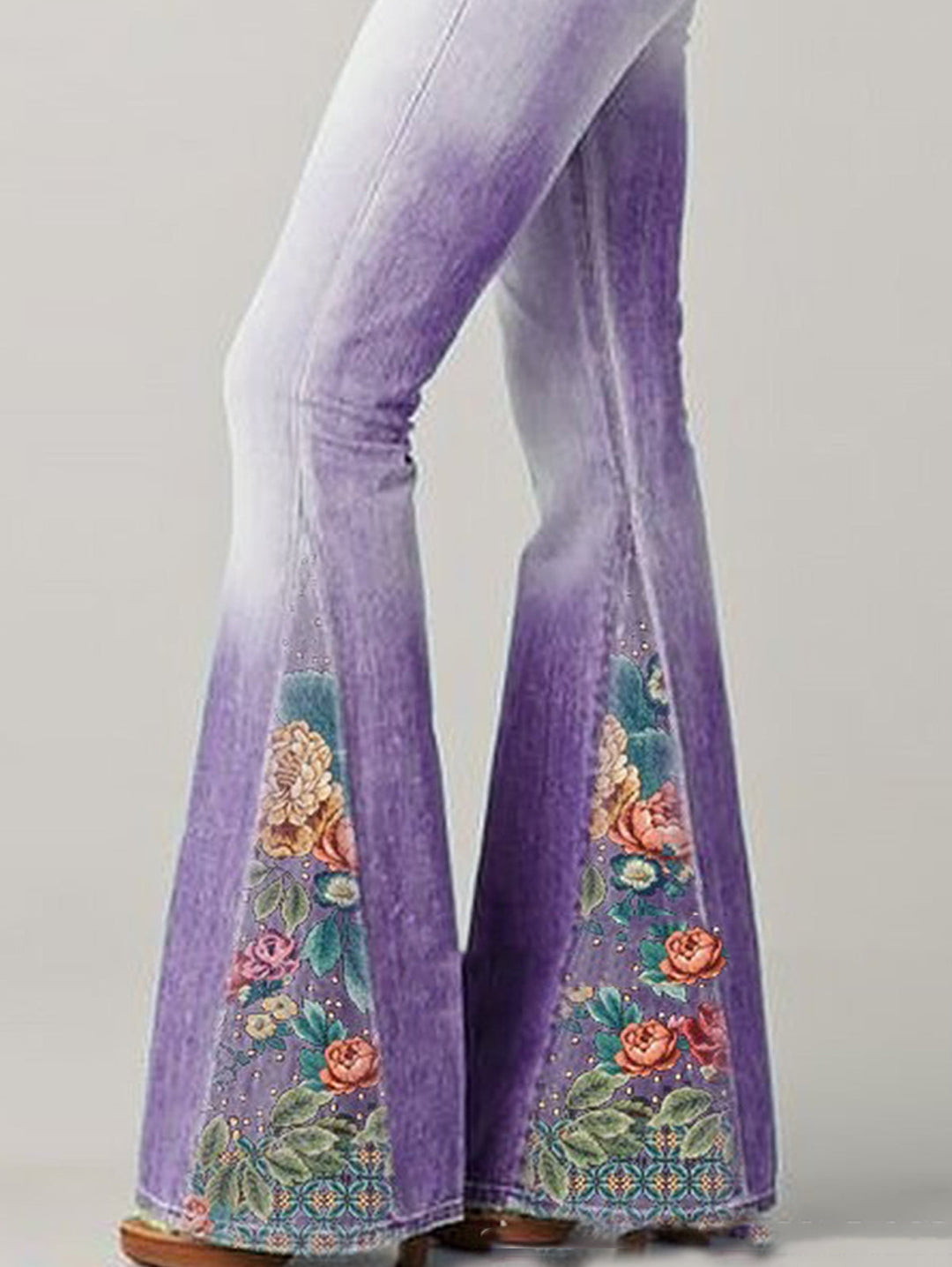 Anouk | Women's Jeans Embroidered Flare Boho Denim
