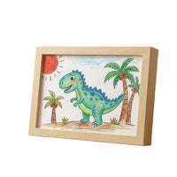 Kids Art Display Frame with Storage – Front-Opening Wood Frame for Children's Drawings, A3 & A4, Pine or Walnut