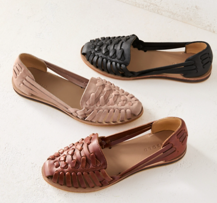 Cleo | Huarache Woven Leather Sandals