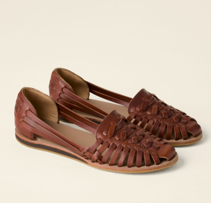 Cleo | Huarache Woven Leather Sandals