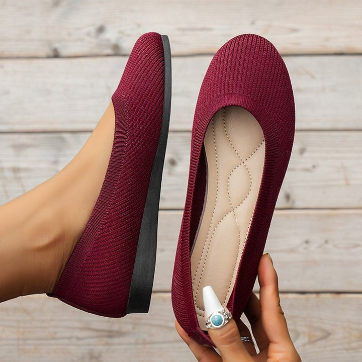 Elara | Knit Slip-On Ballet Flats