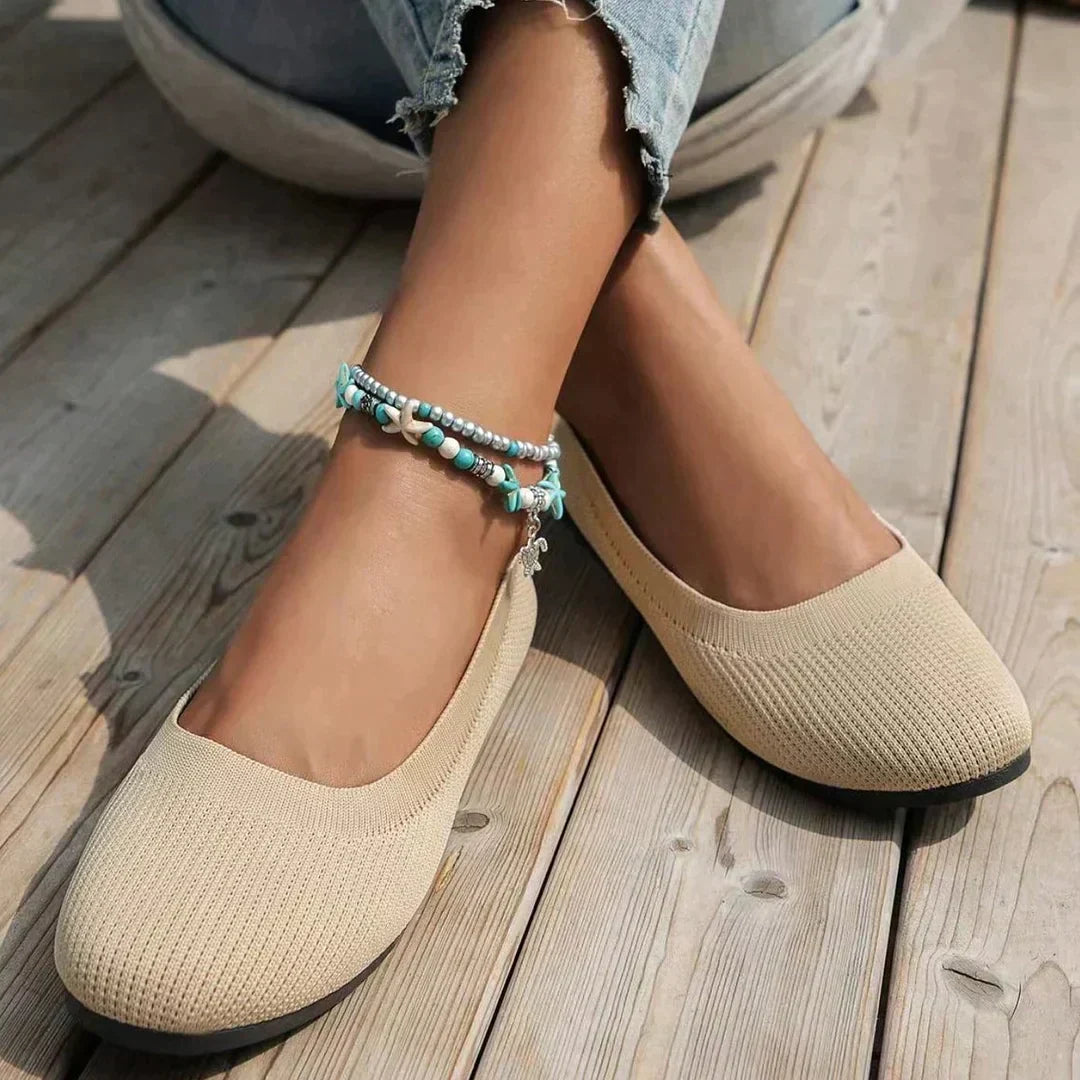 Elara | Knit Slip-On Ballet Flats