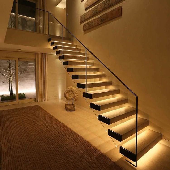 LED Motion Sensor Light Bar – Wireless Under Cabinet &amp; Closet Light, Night Light, Warm or Cool White, USB, 8–20 in