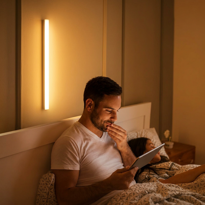 LED Motion Sensor Light Bar – Wireless Under Cabinet &amp; Closet Light, Night Light, Warm or Cool White, USB, 8–20 in