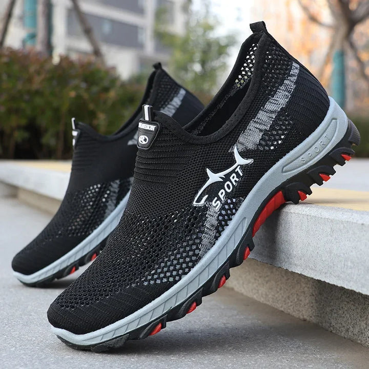 Mens Trainers Athletic Slip-On Breathable Mesh 0