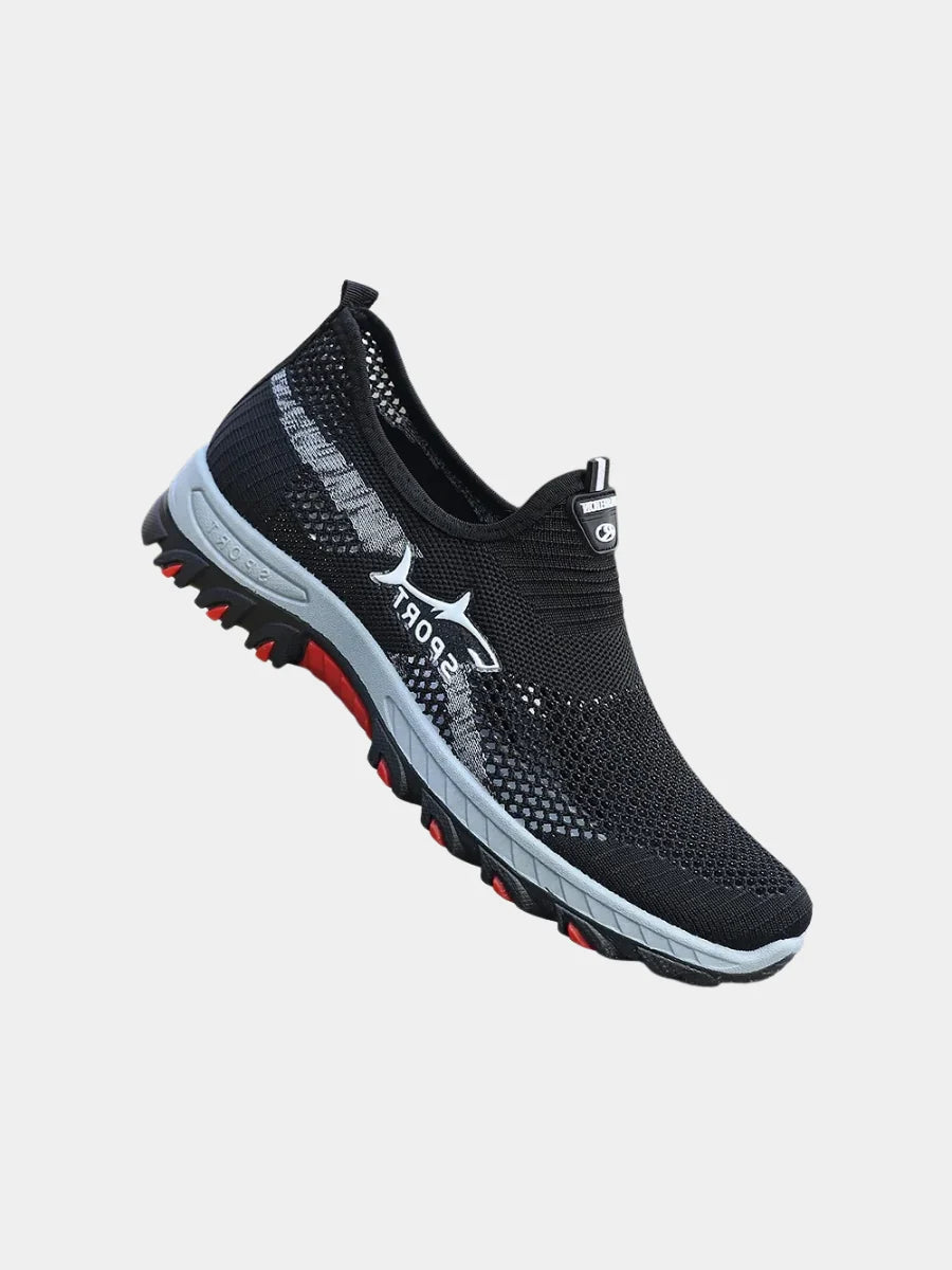 Mens Trainers Athletic Slip-On Breathable Mesh 1