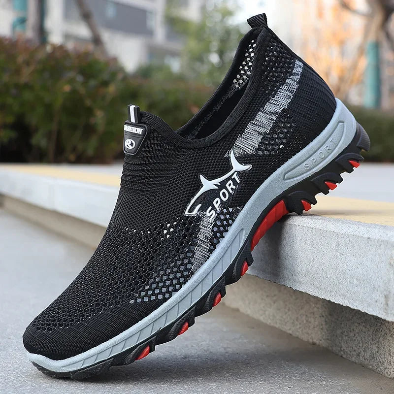 Mens Trainers Athletic Slip-On Breathable Mesh 2