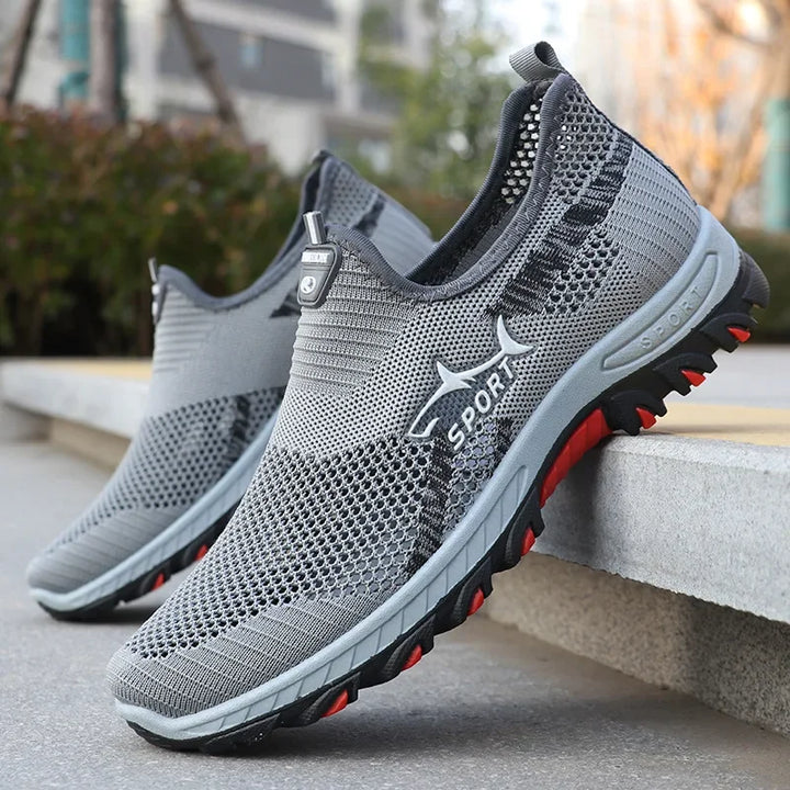 Mens Trainers Athletic Slip-On Breathable Mesh 3