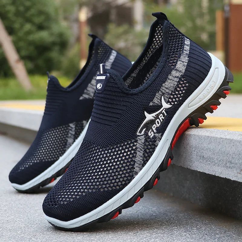 Mens Trainers Athletic Slip-On Breathable Mesh 5