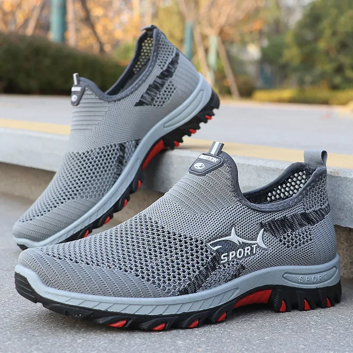 Mens Trainers Athletic Slip-On Breathable Mesh 6