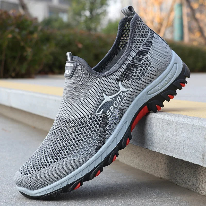 Mens Trainers Athletic Slip-On Breathable Mesh 7