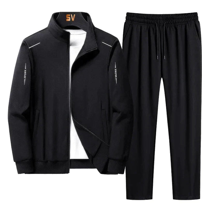 Men's Athletic Zip Jacket Tracksuit Set Lightweight Fabric 3