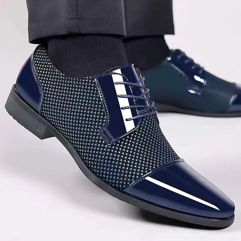 Men's Oxford Shoes Patent Cap Toe Dress Shoes Synthetic 0