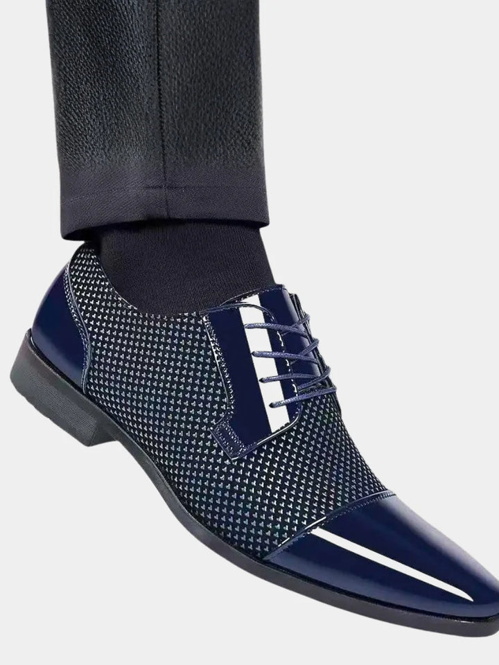 Men's Oxford Shoes Patent Cap Toe Dress Shoes Synthetic 1
