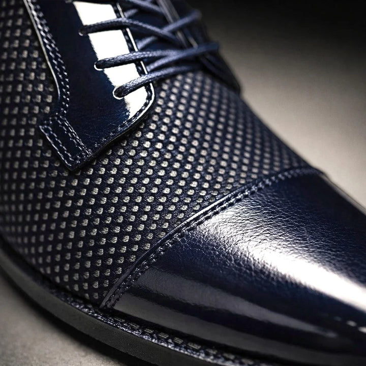 Men's Oxford Shoes Patent Cap Toe Dress Shoes Synthetic 7