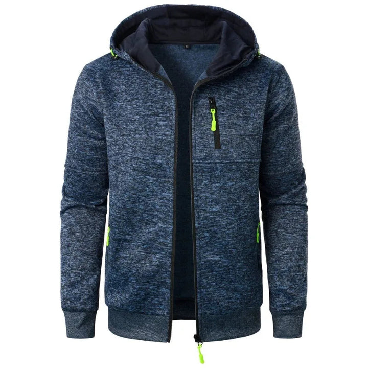 Men's Casual Full-Zip Fleece Jacket Athletic Fit Soft Fleece 3