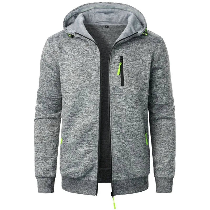 Men's Casual Full-Zip Fleece Jacket Athletic Fit Soft Fleece 4