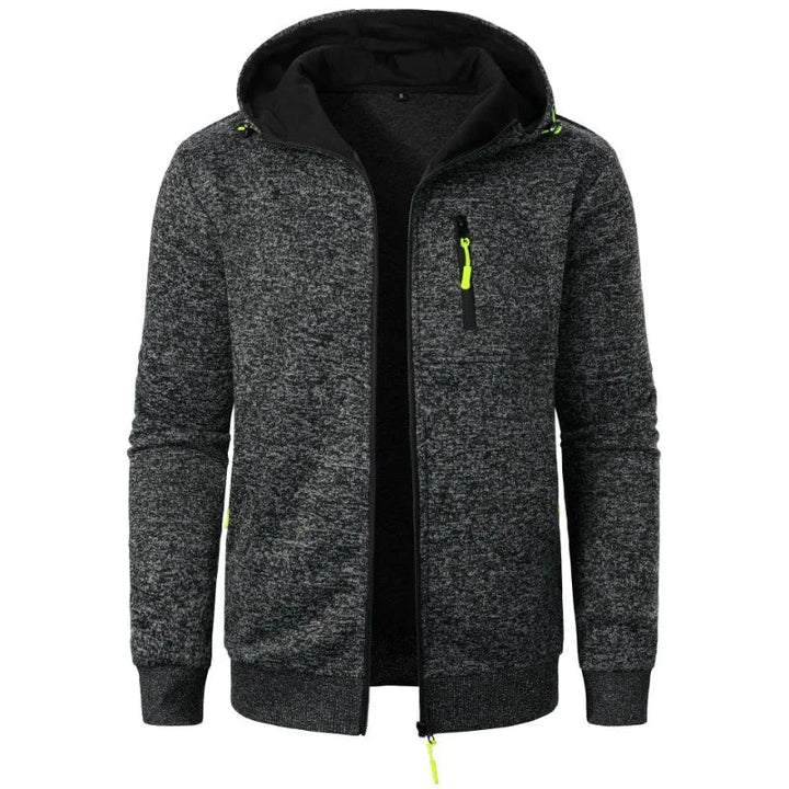 Men's Casual Full-Zip Fleece Jacket Athletic Fit Soft Fleece 5