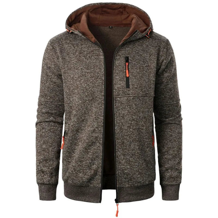 Men's Casual Full-Zip Fleece Jacket Athletic Fit Soft Fleece 6