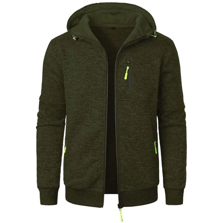 Men's Casual Full-Zip Fleece Jacket Athletic Fit Soft Fleece 7