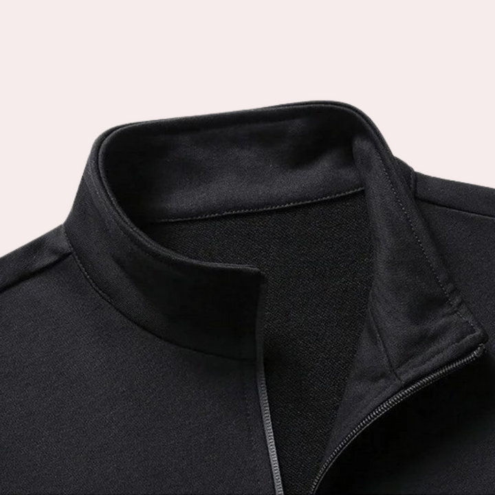 Men's Casual Full Zip Stand Collar Tracksuit Joggers Polyester 4