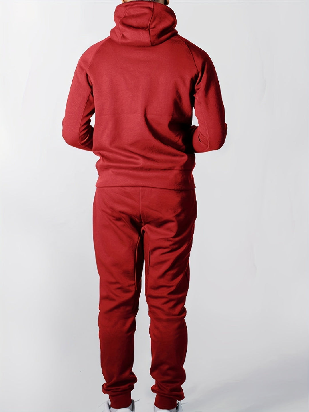 Men's Casual Hooded Tracksuit Set Lightweight Polyester 8