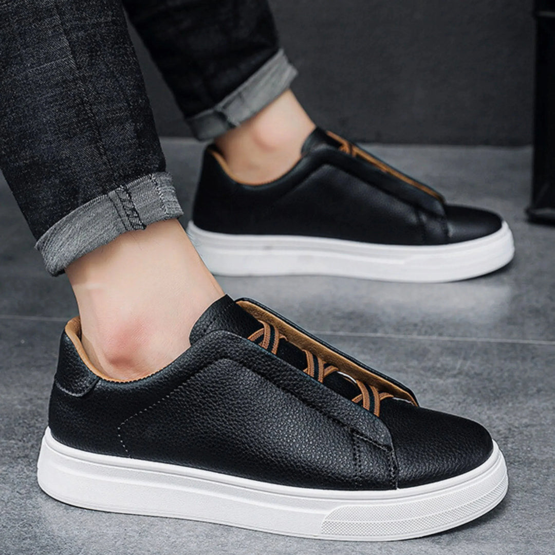 Mens Trainers Casual Slip-On Textured Upper Lightweight 0