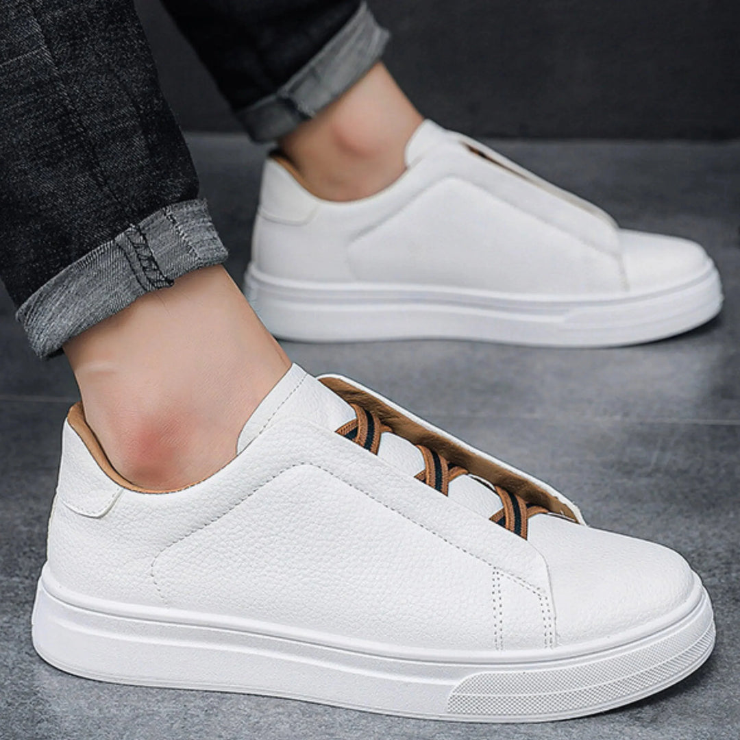 Mens Trainers Casual Slip-On Textured Upper Lightweight 3