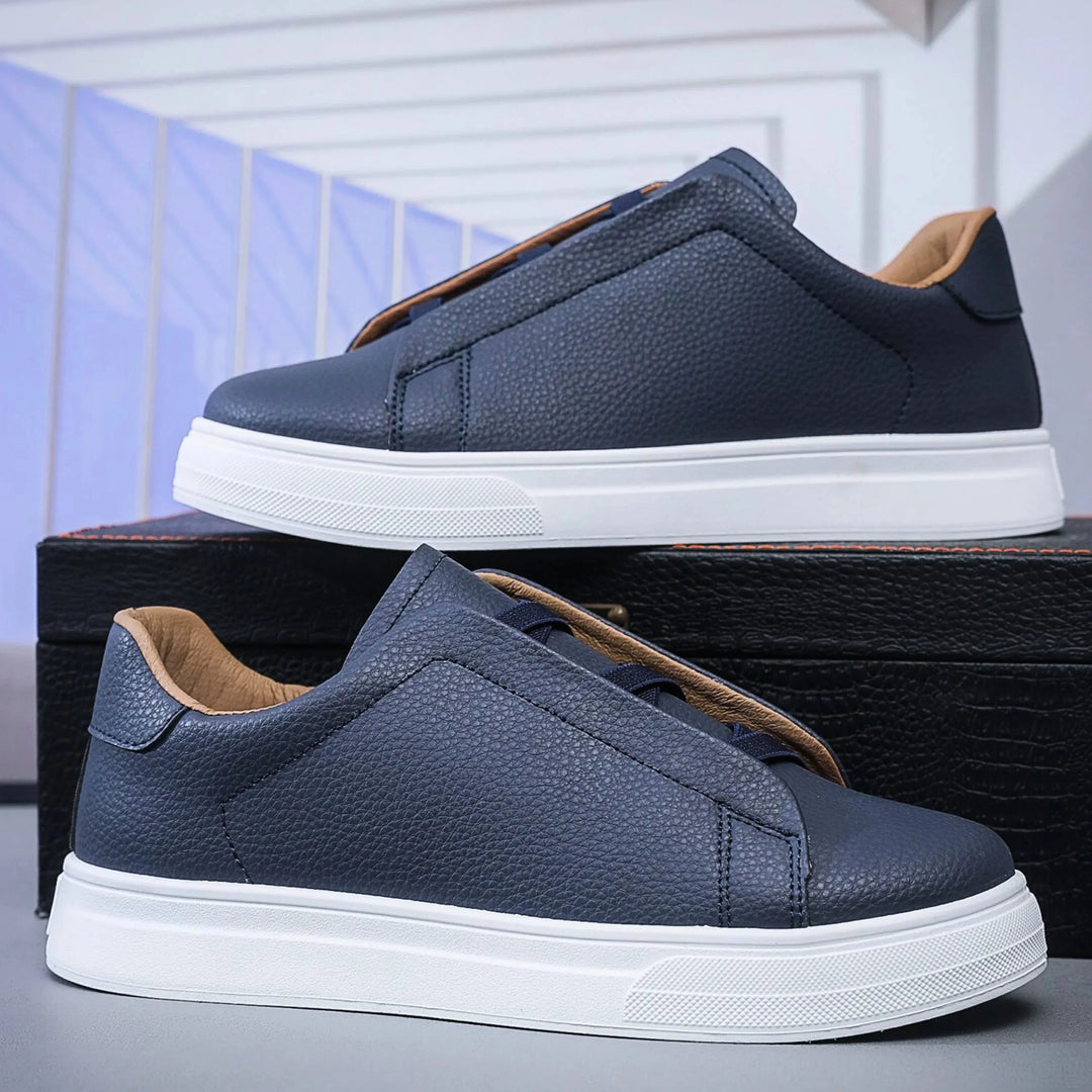 Mens Trainers Casual Slip-On Textured Upper Lightweight 4