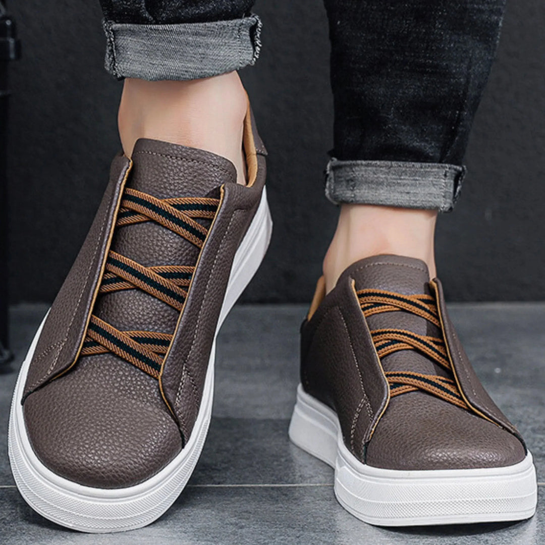 Mens Trainers Casual Slip-On Textured Upper Lightweight 5