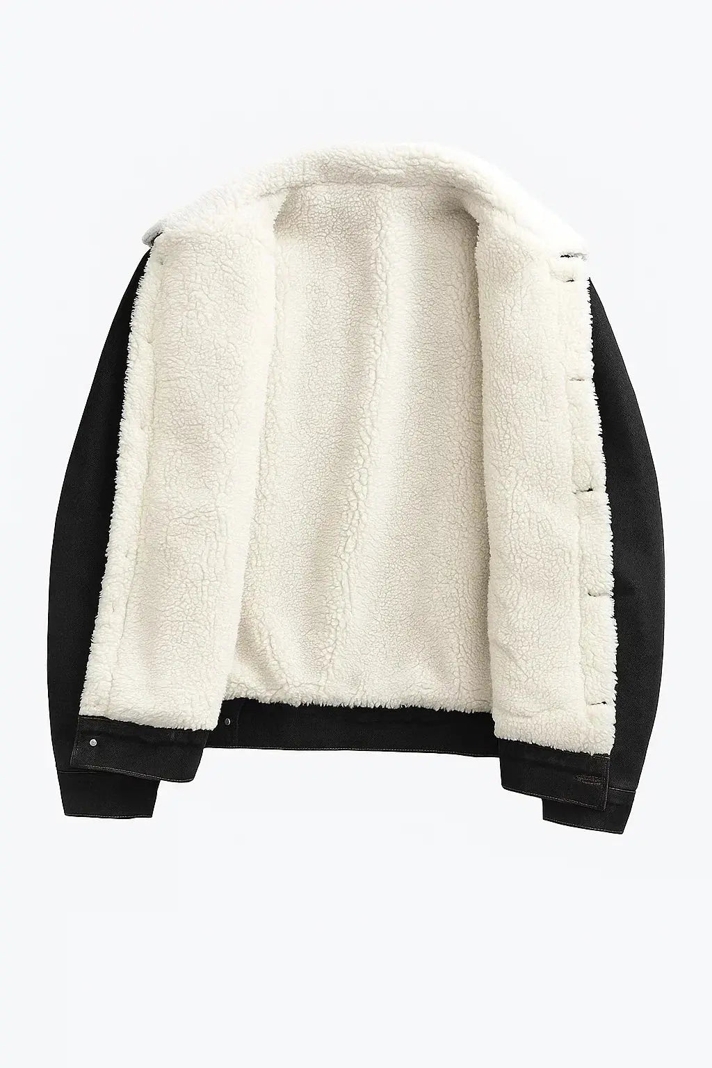 Men's Casual Thick Fleece Loose Fit Jacket for Winter Wear 4