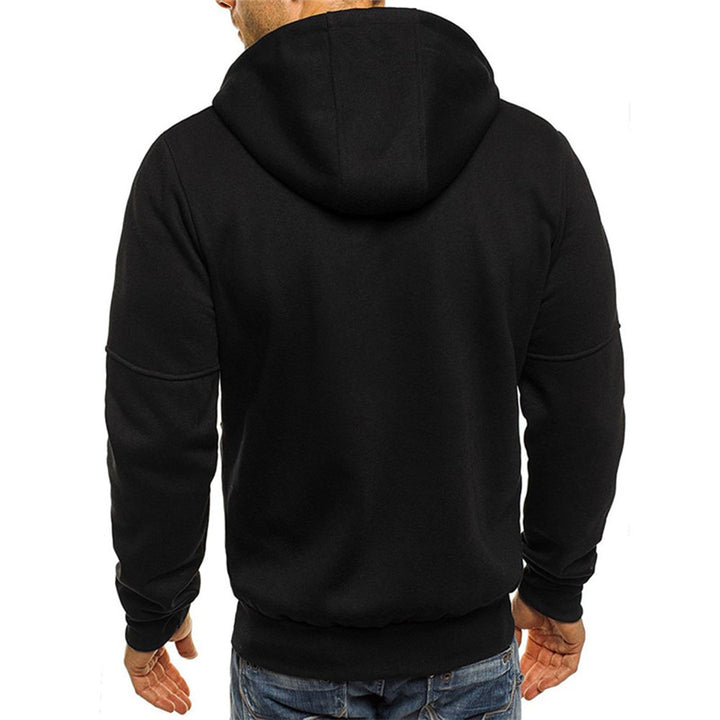 Men's Casual Zip-Up Hoodie Relaxed Fit Cotton Blend 1