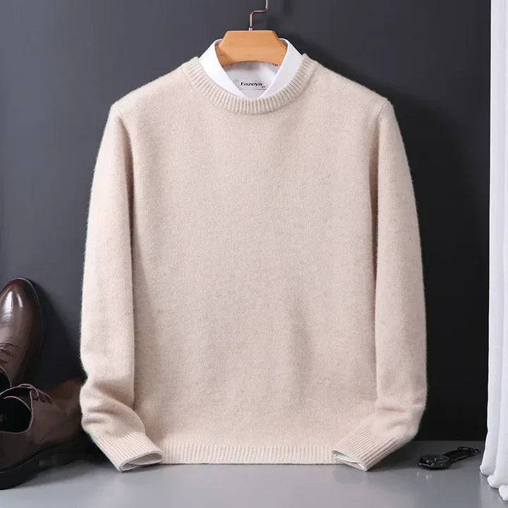 Men's Classic Crew Neck Soft Knit Sweater Wool 5