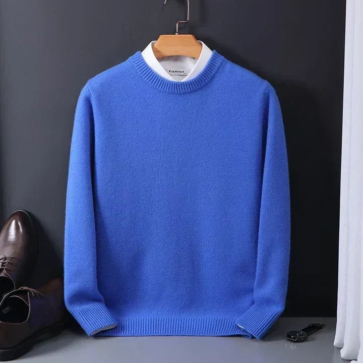 Men's Classic Crew Neck Soft Knit Sweater Wool 6