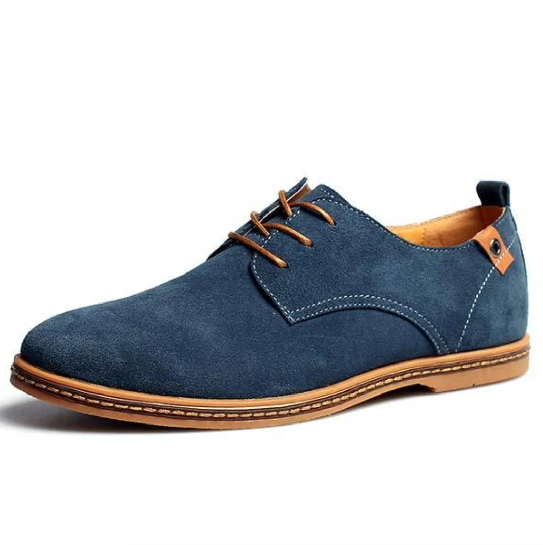 Men's Classic Derby Lace-Up Suede Shoes Smart Casual 0