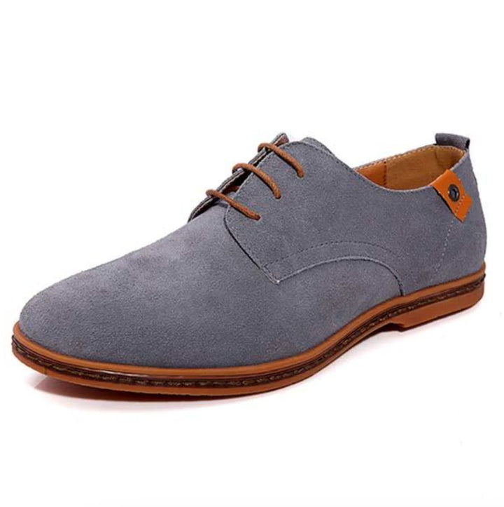 Men's Classic Derby Lace-Up Suede Shoes Smart Casual 2