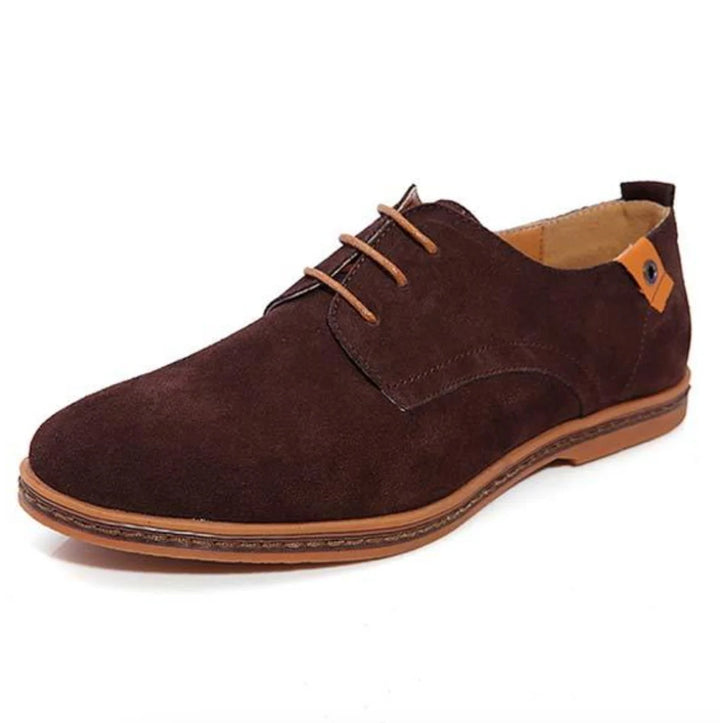 Men's Classic Derby Lace-Up Suede Shoes Smart Casual 6