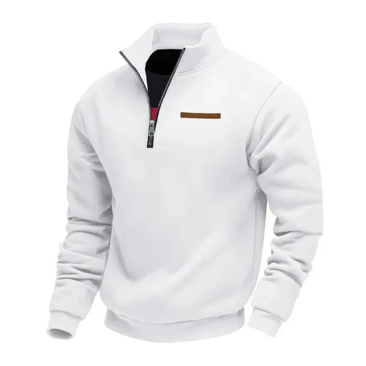 Mens Quarter Zip Jumper Fleece Lined Durable 7
