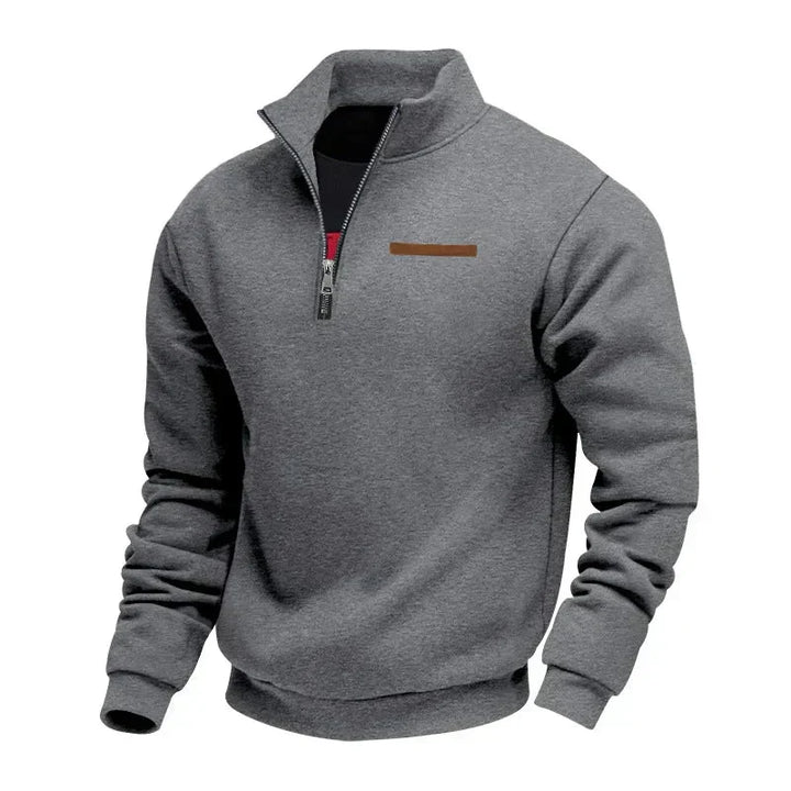 Mens Quarter Zip Jumper Fleece Lined Durable 8