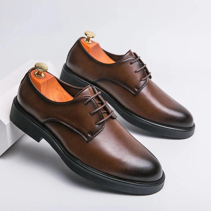 Men's Oxford Shoes Classic Leather Dress Shoes Formal 4
