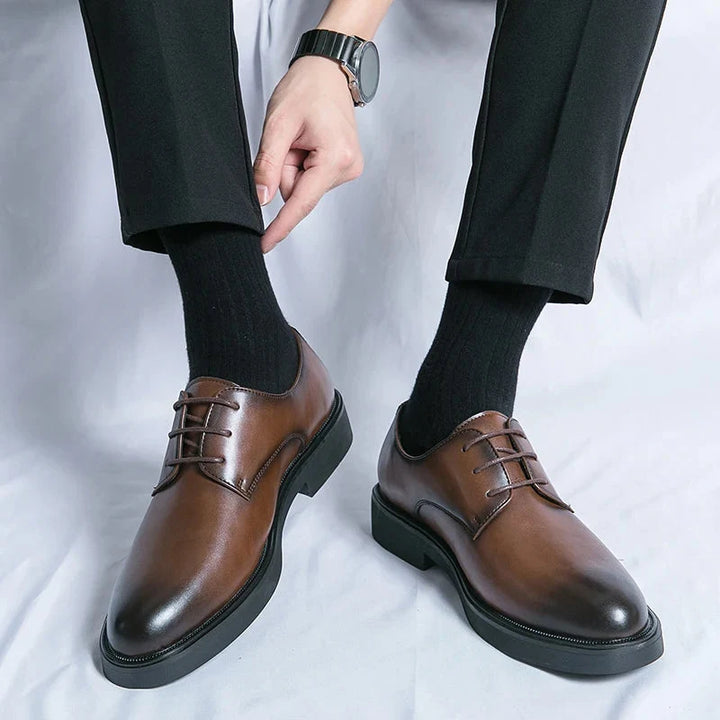 Men's Oxford Shoes Classic Leather Dress Shoes Formal 5
