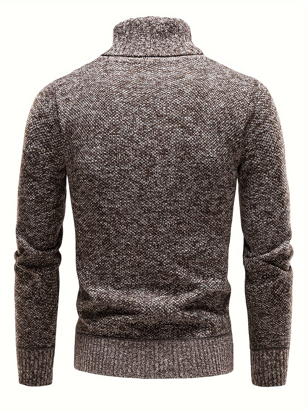 Men's Classic Rib Knit Long Sleeve Pullover Sweater Polyester 6