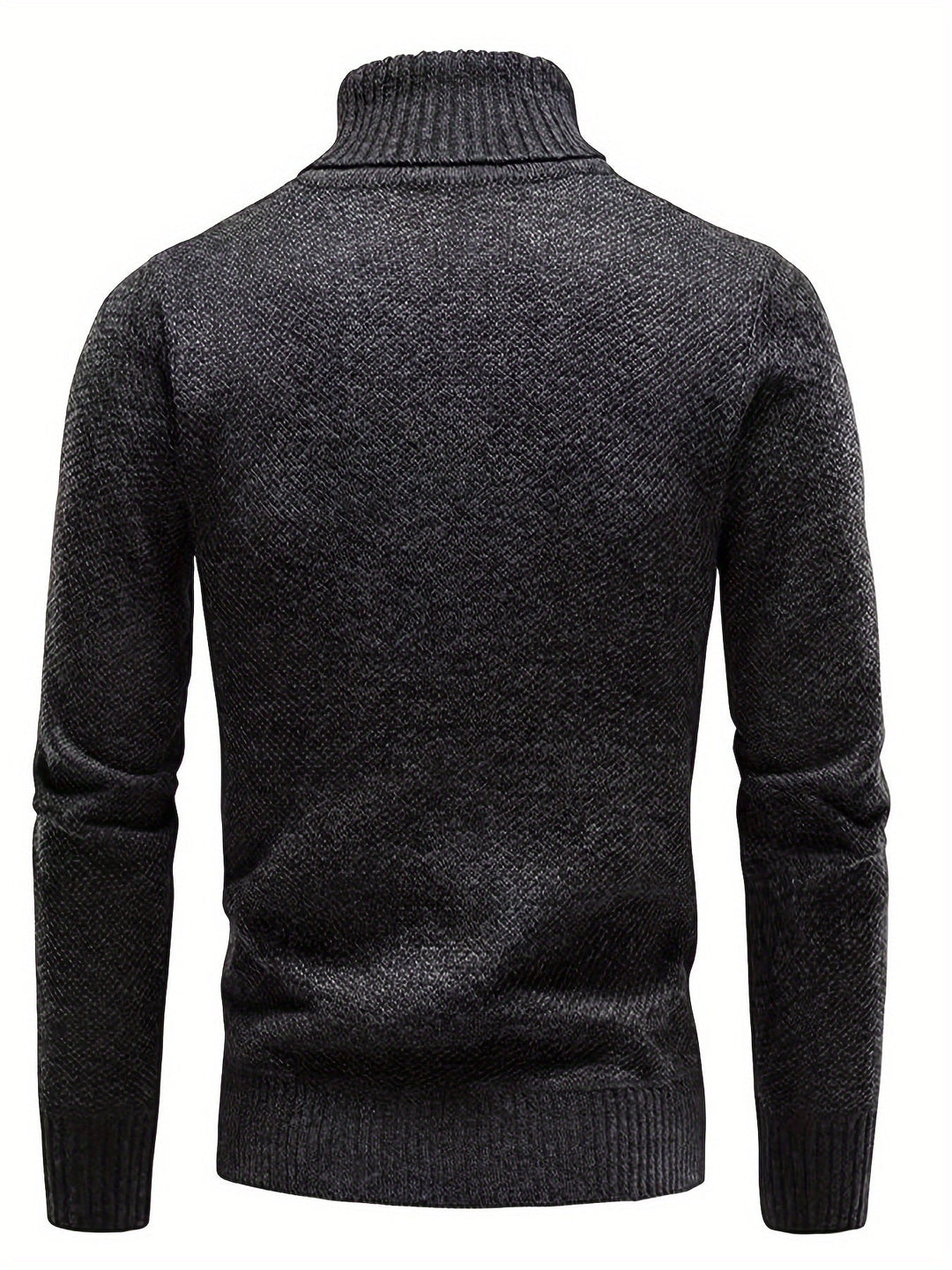 Men's Classic Rib Knit Long Sleeve Pullover Sweater Polyester 7
