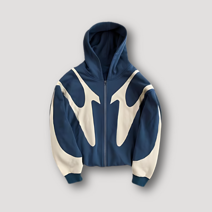Men's Graphic Flame Pattern Zip Hoodie Casual Wear 0