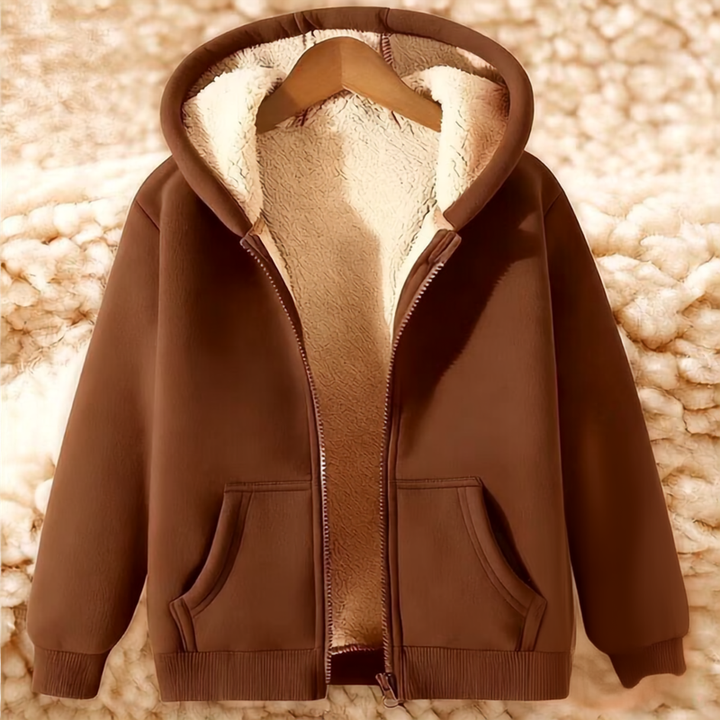 Men's Heavyweight Fleece Hooded Jacket for Winter Activities 10