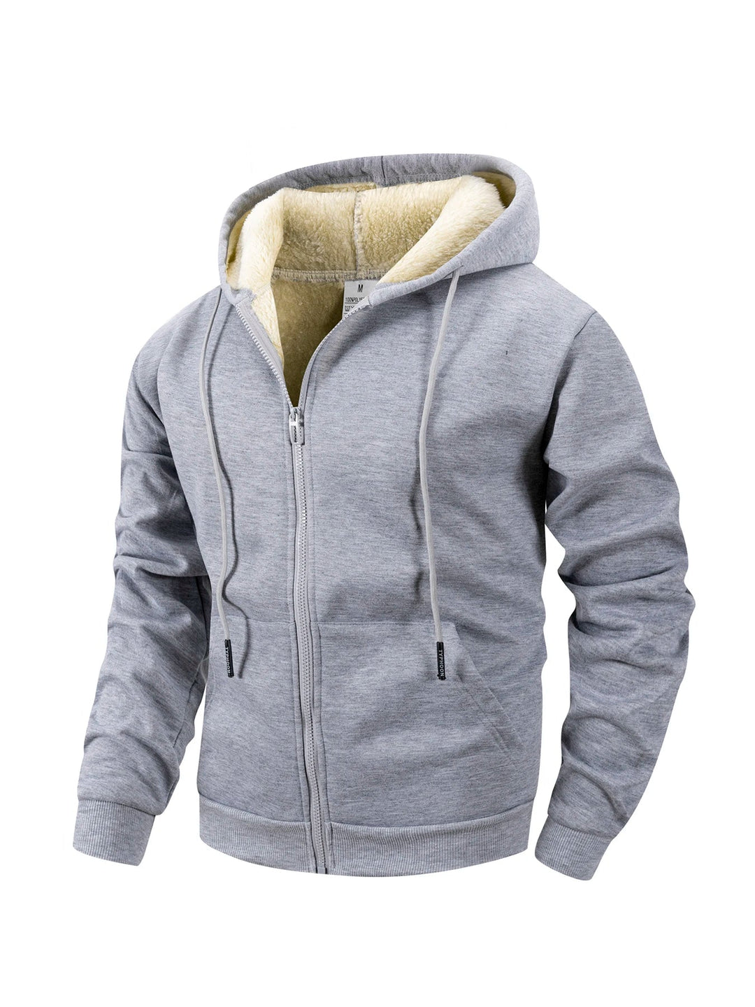 Men's Heavyweight Fleece Hooded Jacket for Winter Activities 2