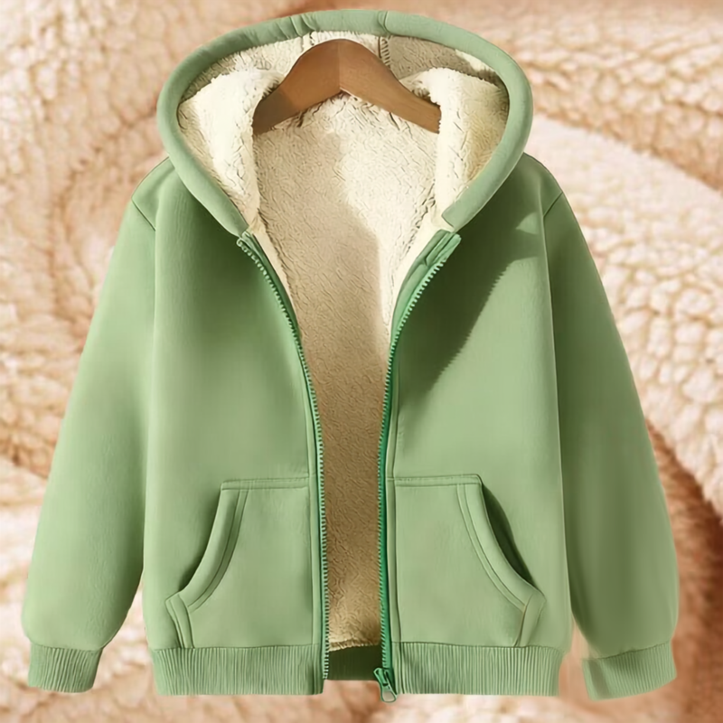 Men's Heavyweight Fleece Hooded Jacket for Winter Activities 6