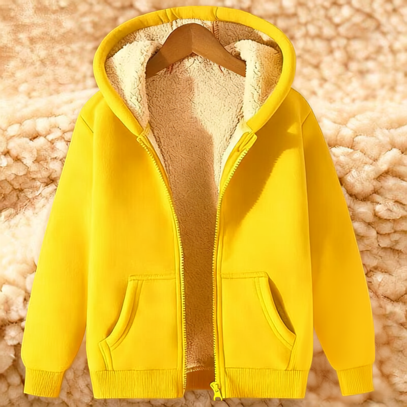 Men's Heavyweight Fleece Hooded Jacket for Winter Activities 7