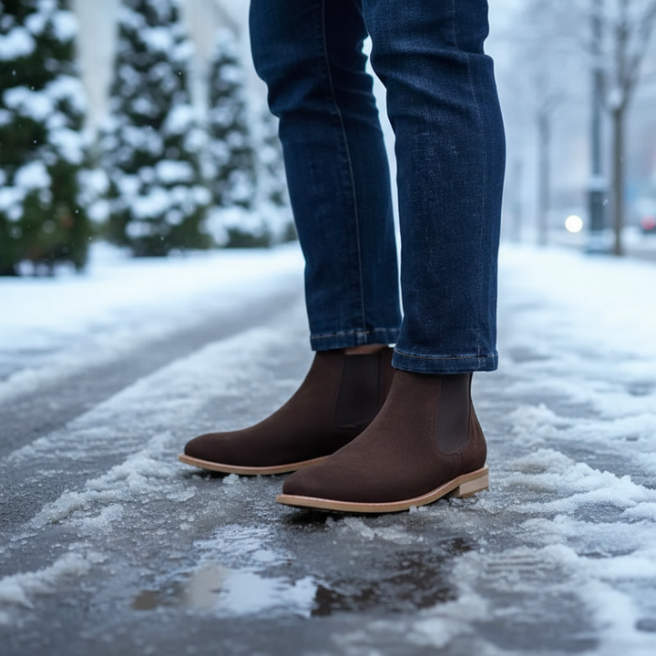 Men's Insulated Chelsea Boots for Winter Comfort Breathable 2